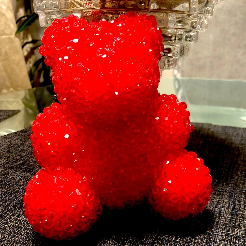 Crystal beaded teddybear